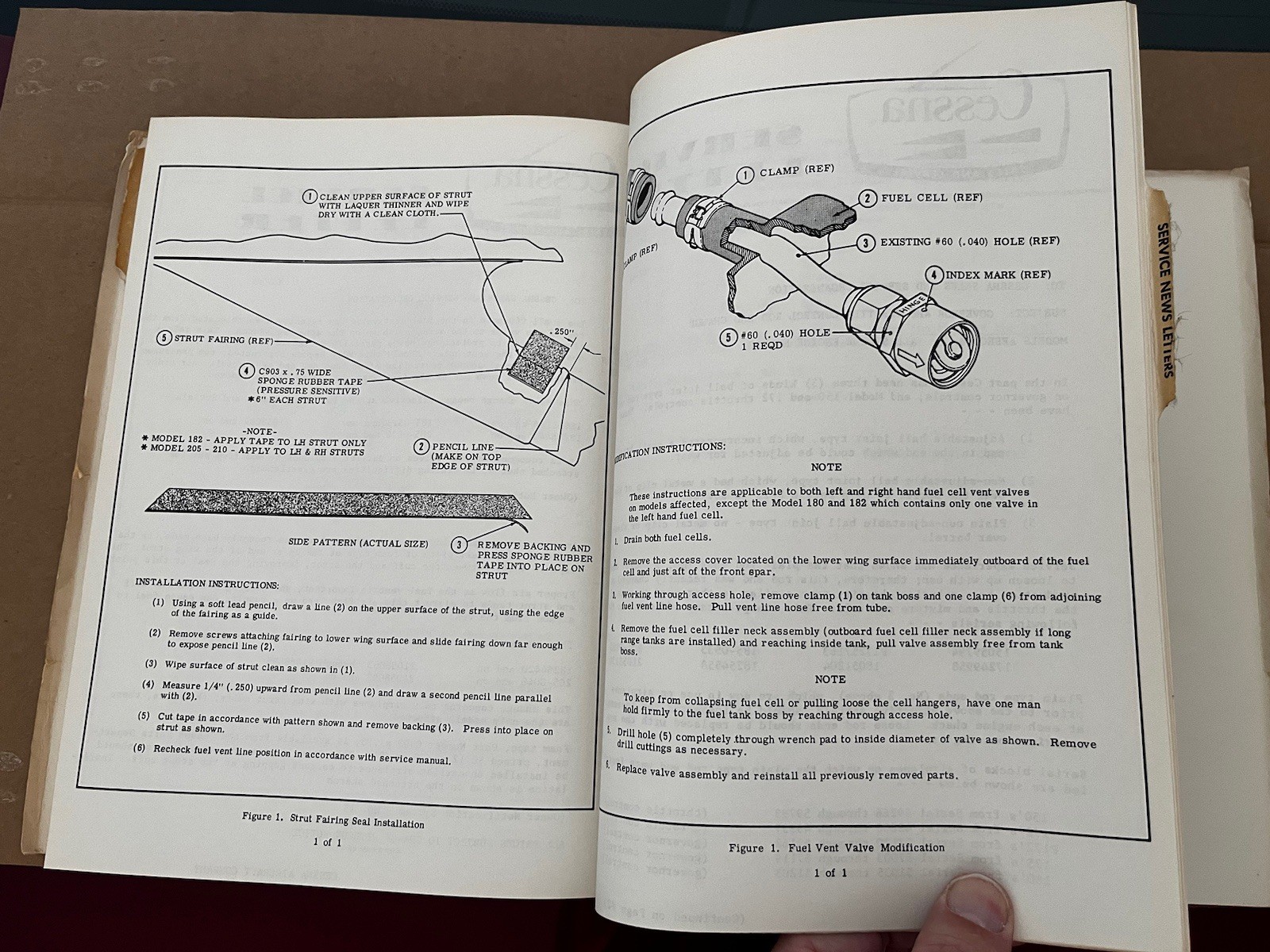 1963 Cessna Service Information Summary Manual All Models, Original