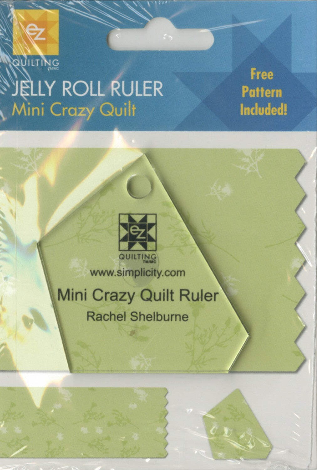 Mini Crazy Quilt Jelly Roll Ruler, EZ Quilting 882225