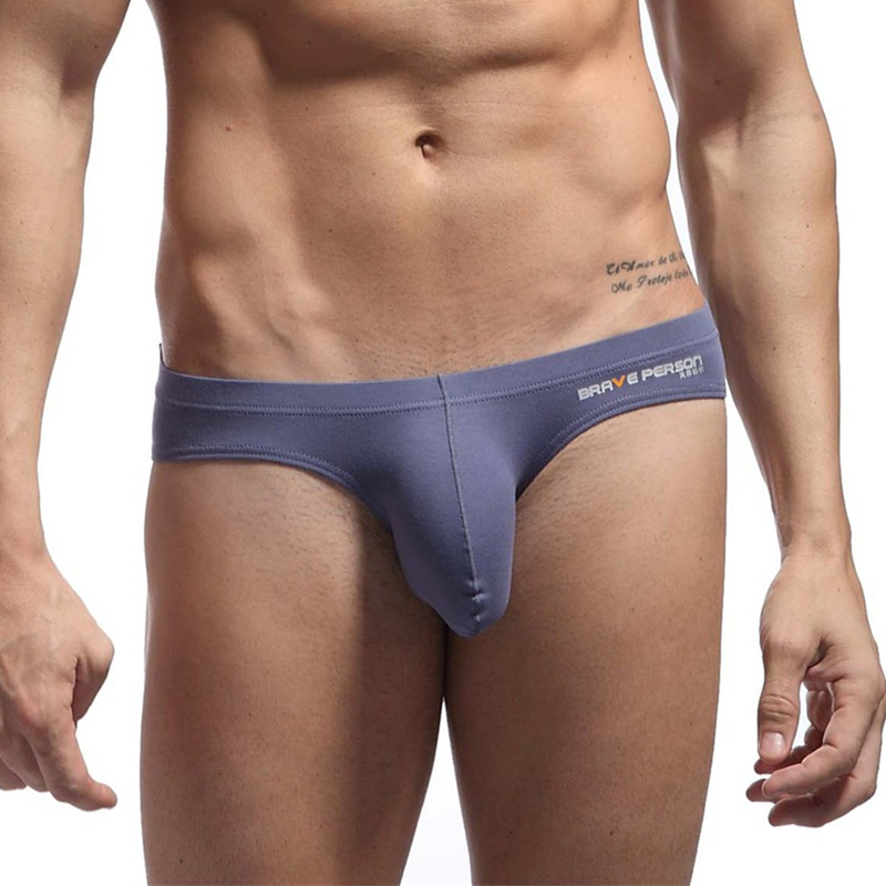 Brave Person Brand Men's Low Waist Briefs Bikini Sexy Underwears Cotton S-XL New