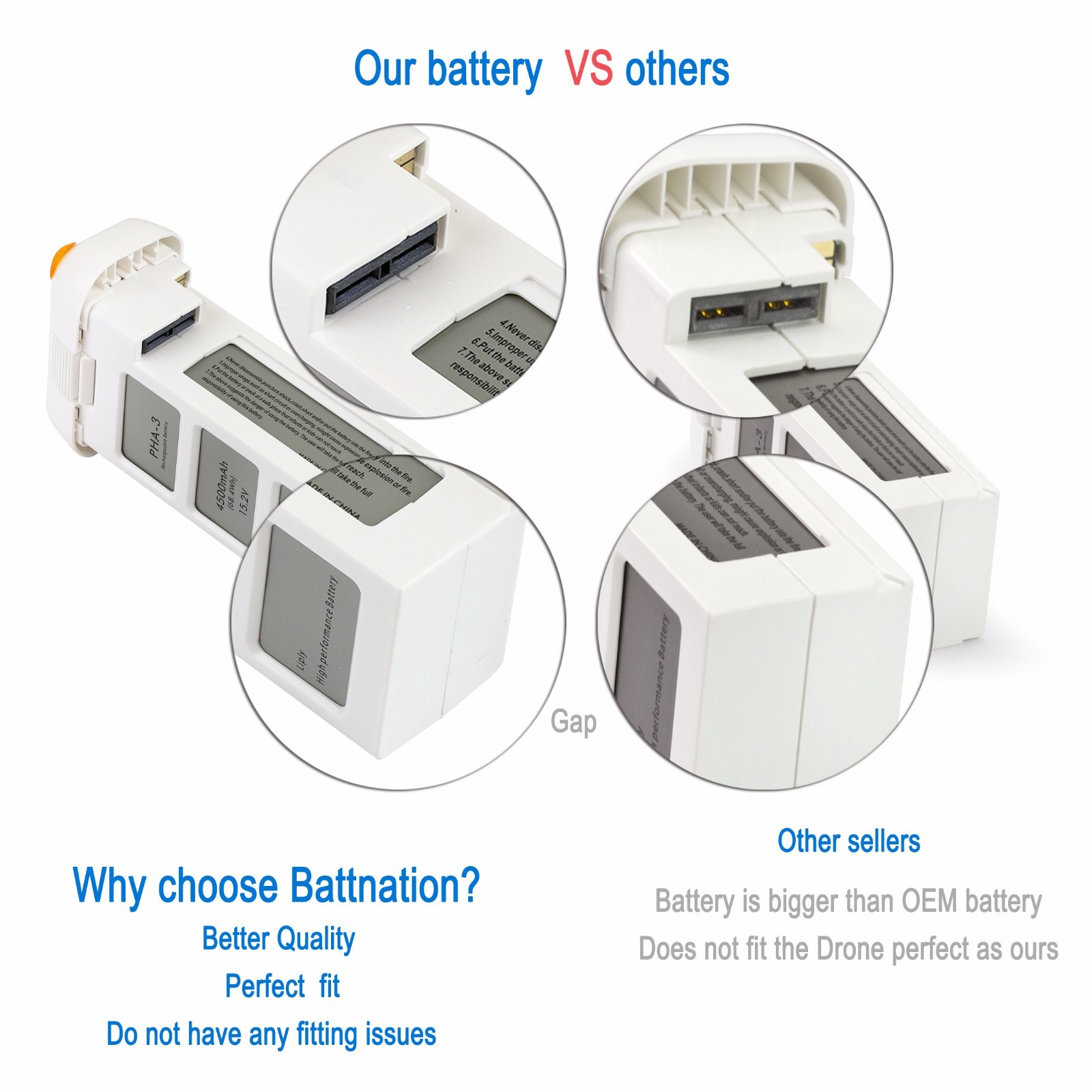 DJI Phantom3 Professional Advanced Standard Intelligent LiPo Replacement Battery