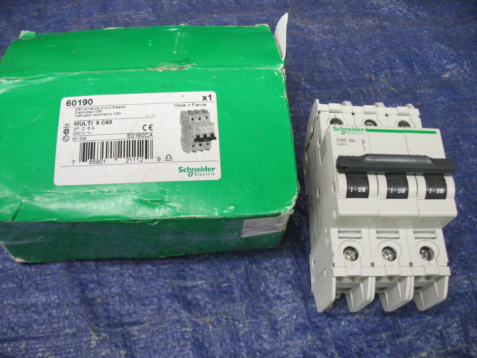 Schneider Electric 60190 C60 Miniature circuit-breaker New Open Box