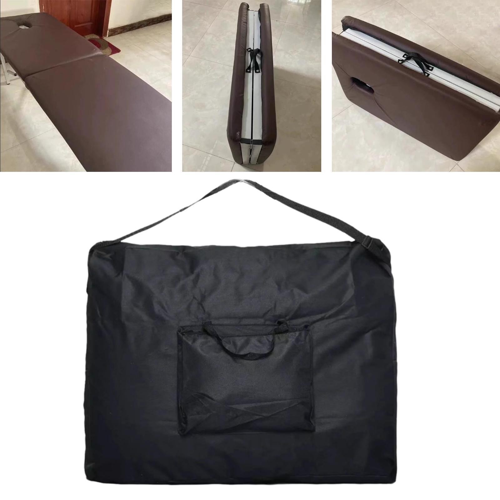 Massage Table Bag Shoulder Bag with Accessory Pockets Foldable Carrying Bag for