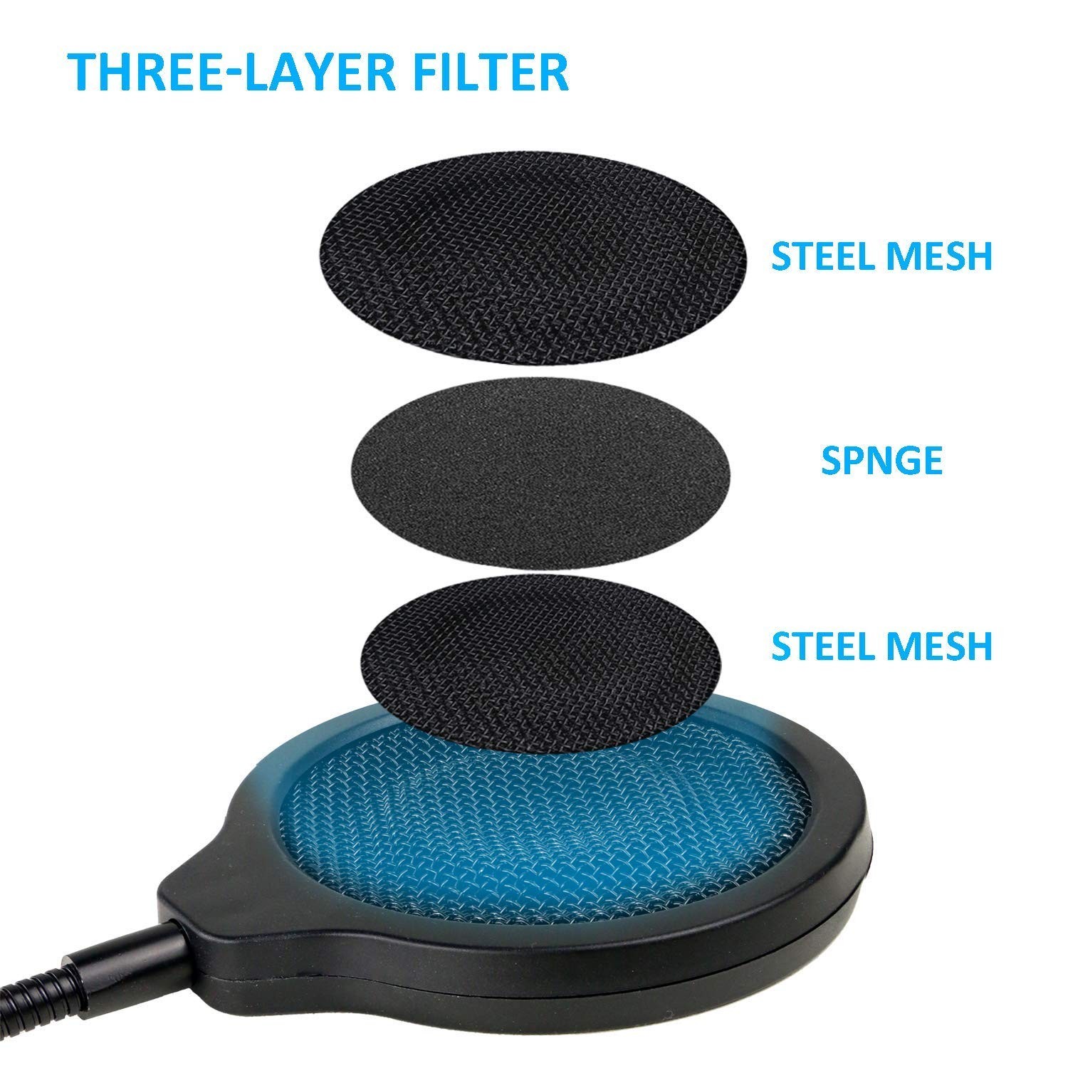 SUNMON Quadcast Mic Stand with Pop Filter For HyperX Quadcast Microphone