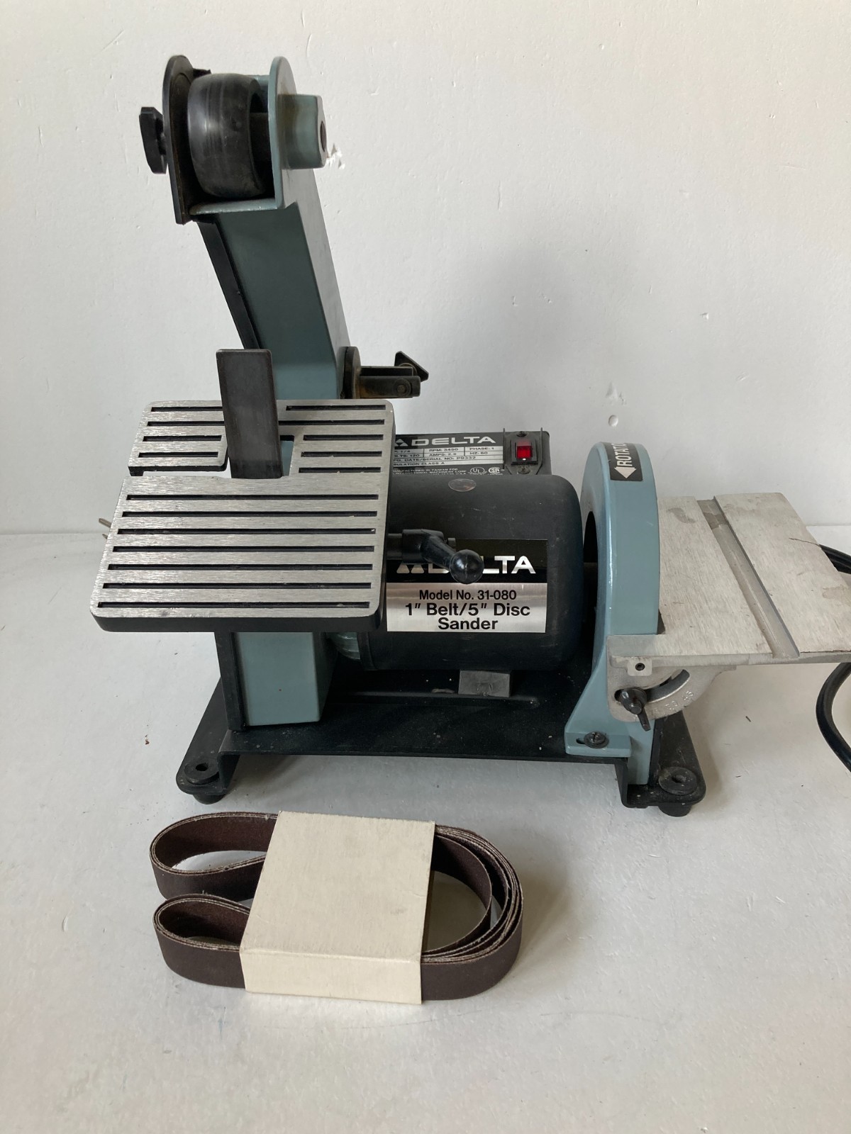 Delta Model 31-080 1" Belt / 5" Disc Sander Great Condition Working