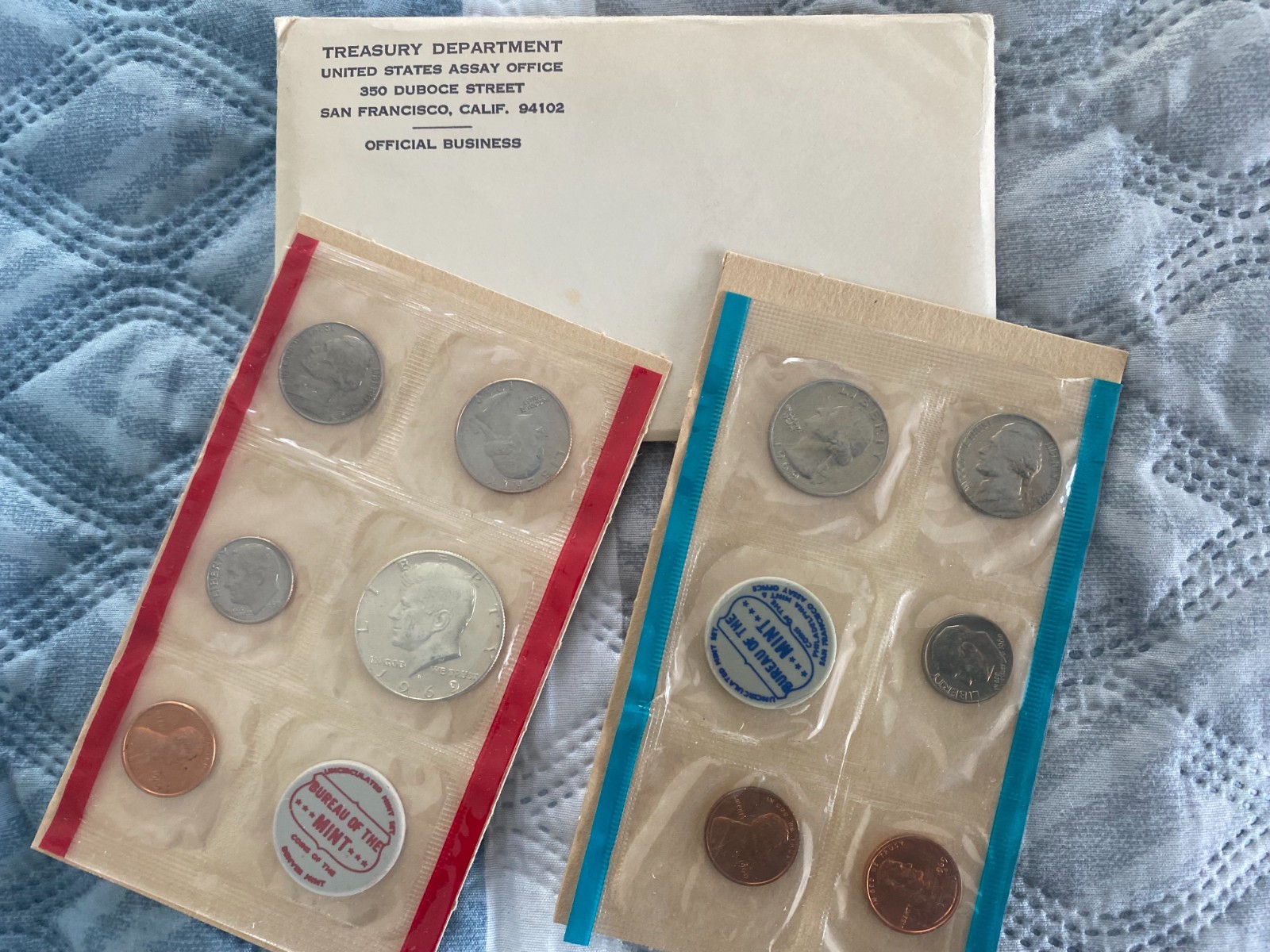 1969 US Uncirculated Coin Set, OGP, FOUR SETS