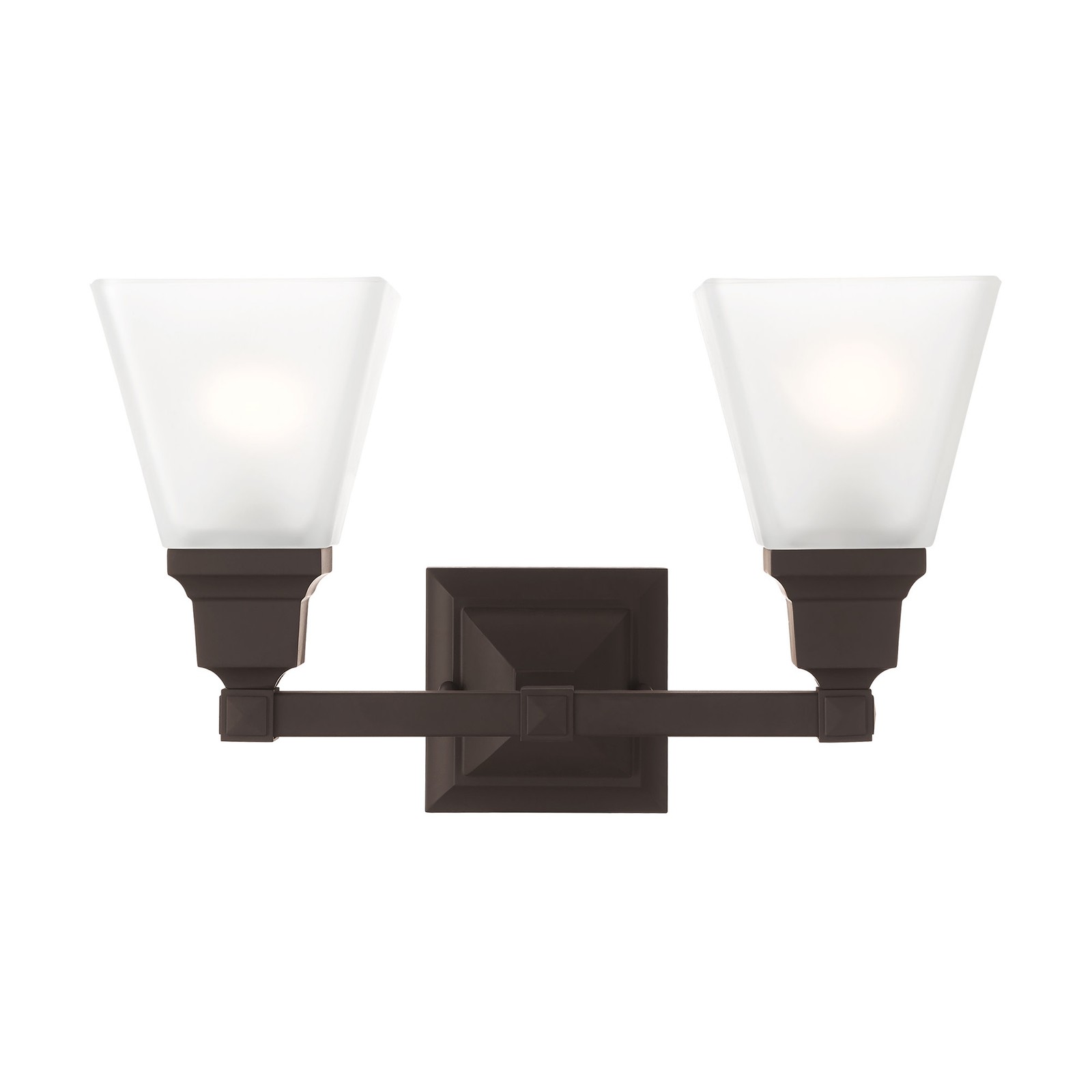 Livex Lighting 1032 Bronze Mission 2-Light Bathroom Vanity Light