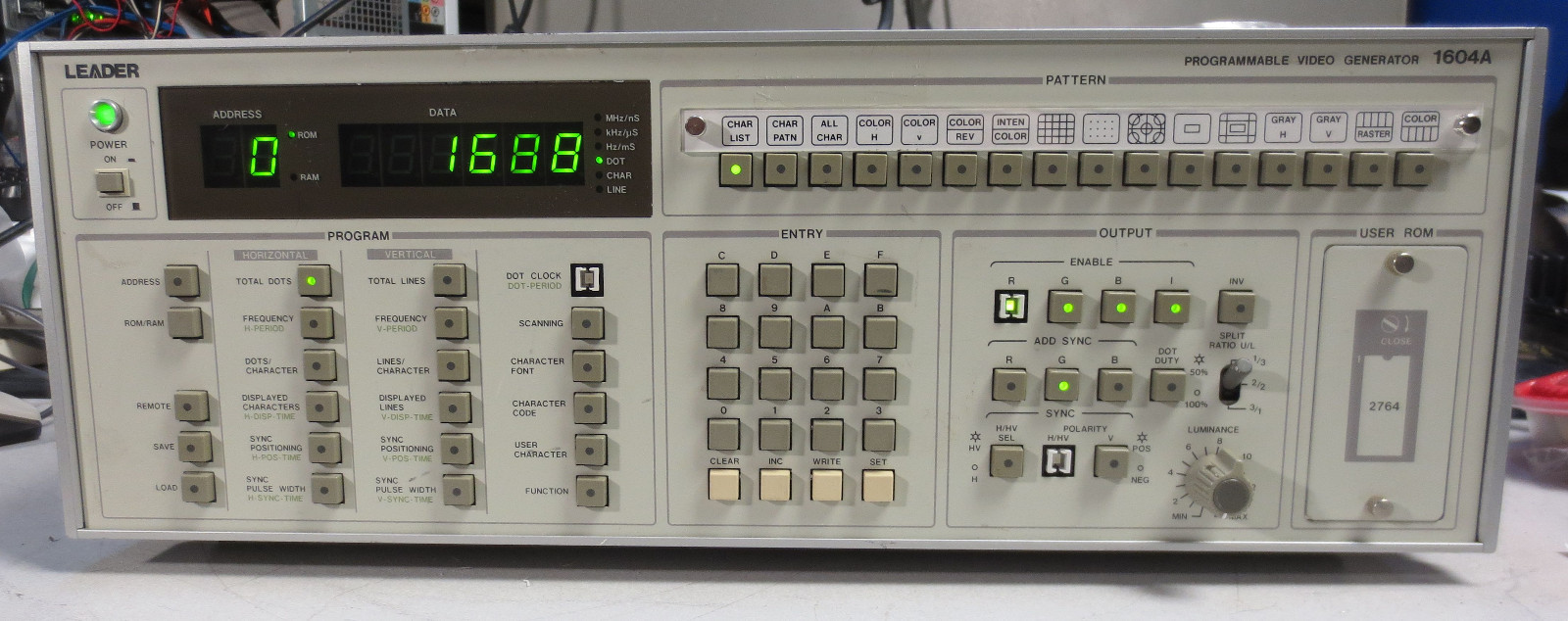 LEADER 1604A Programmable Video Generator