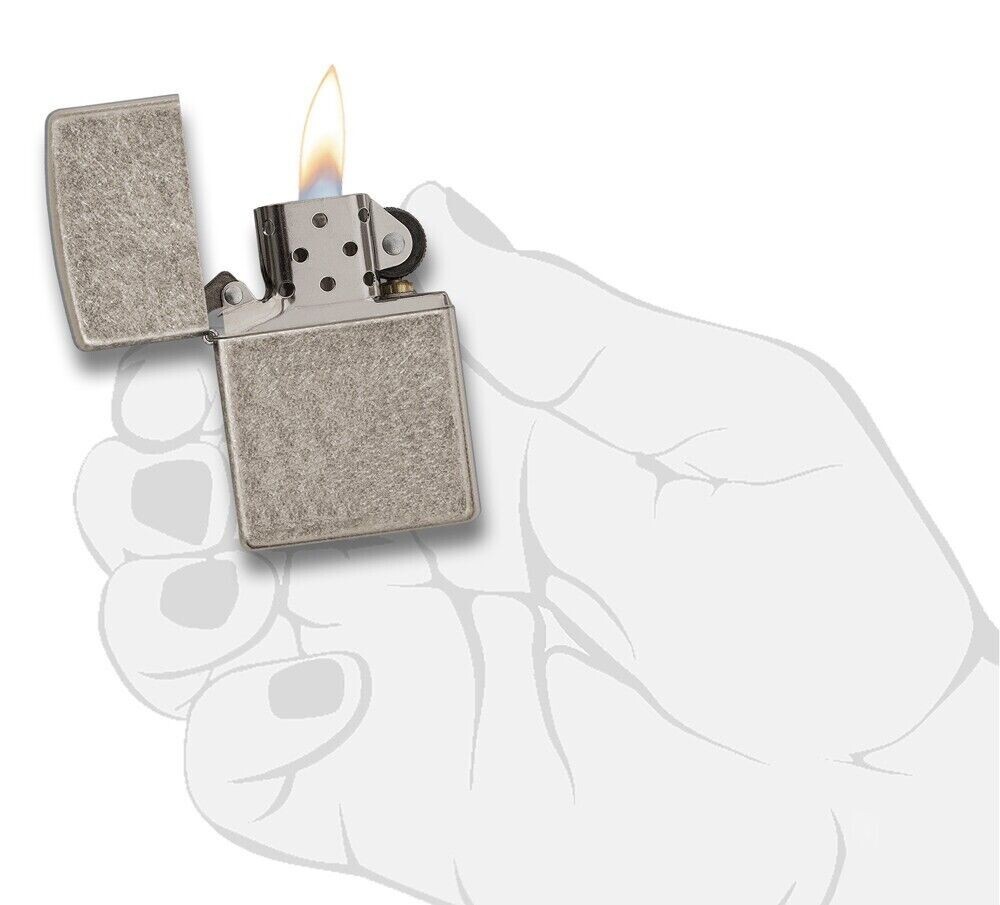 Zippo 28973 Armor Antique Silver Plate