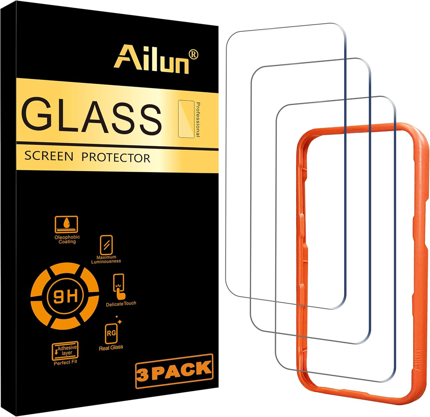 3 Pack Screen Protector for Iphone 16 Pro Max [6.9 Inch] with Installation Frame