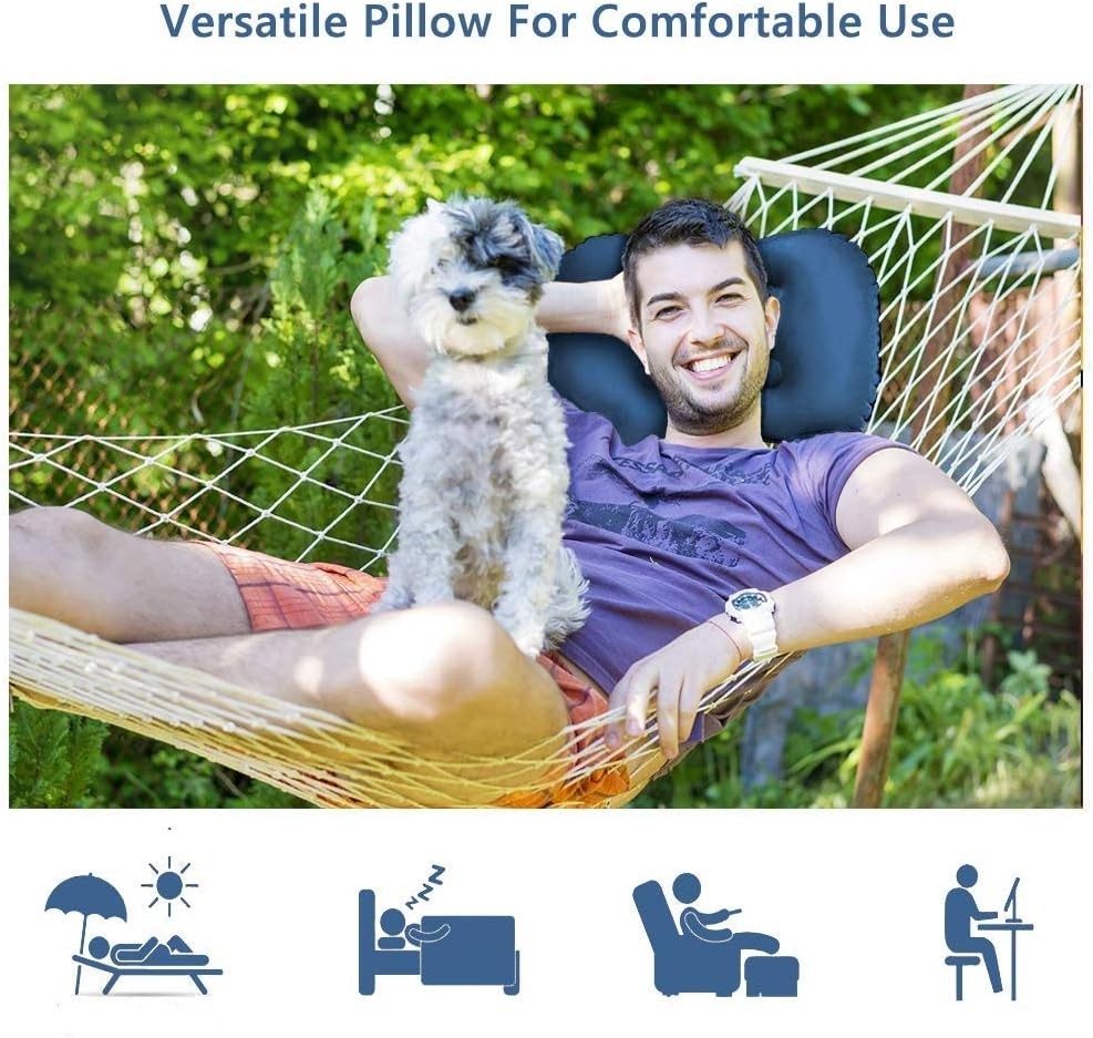 Ultralight Inflatable Camping Pillows - Compressible, Compact, Inflatable, Co...