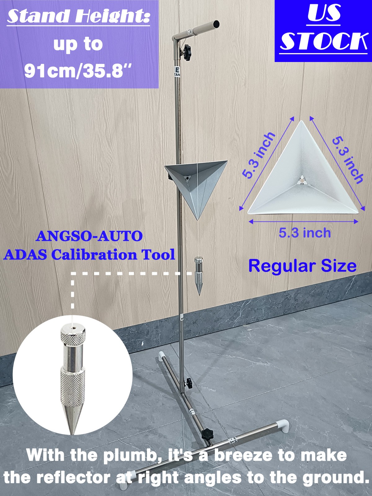 Radar Aiming Reflector Target ADAS Calibration Tool For Honda Toyota Kia Ford