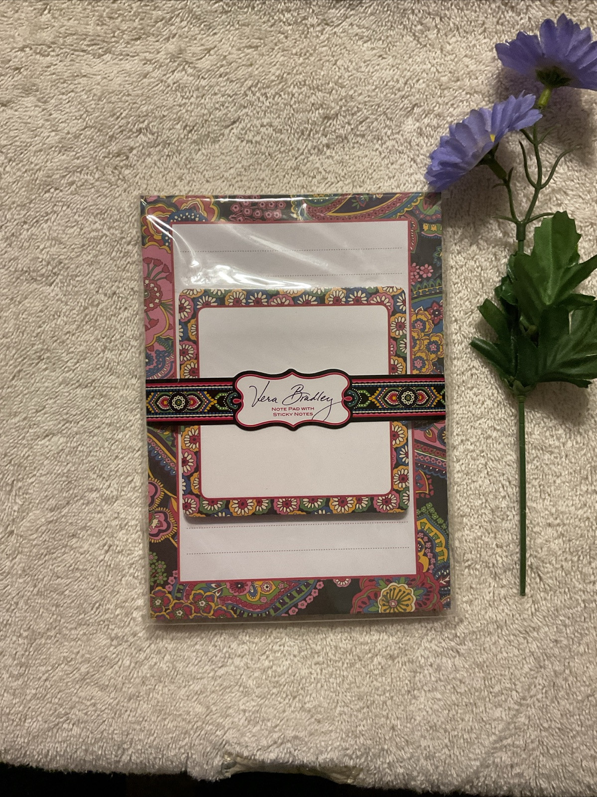 Vera Bradley Symphony In Hue Note Pad Set Retired Pattern New