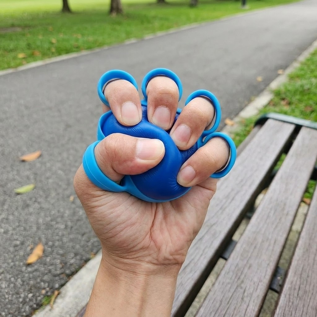 Finger Rehabilitation Grip Ball 5-Finger Hand Exerciser 1pc
