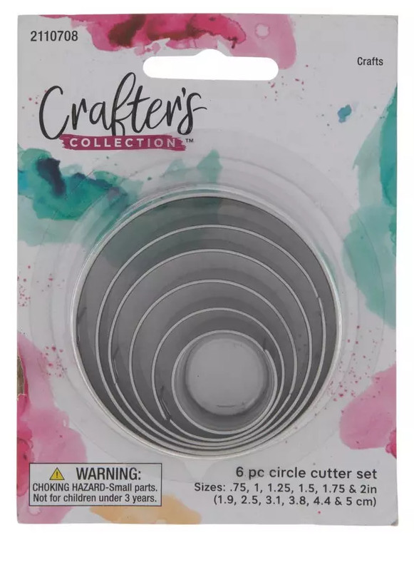 Circle Graduated Metal Clay Cutters Crafter's Collection New