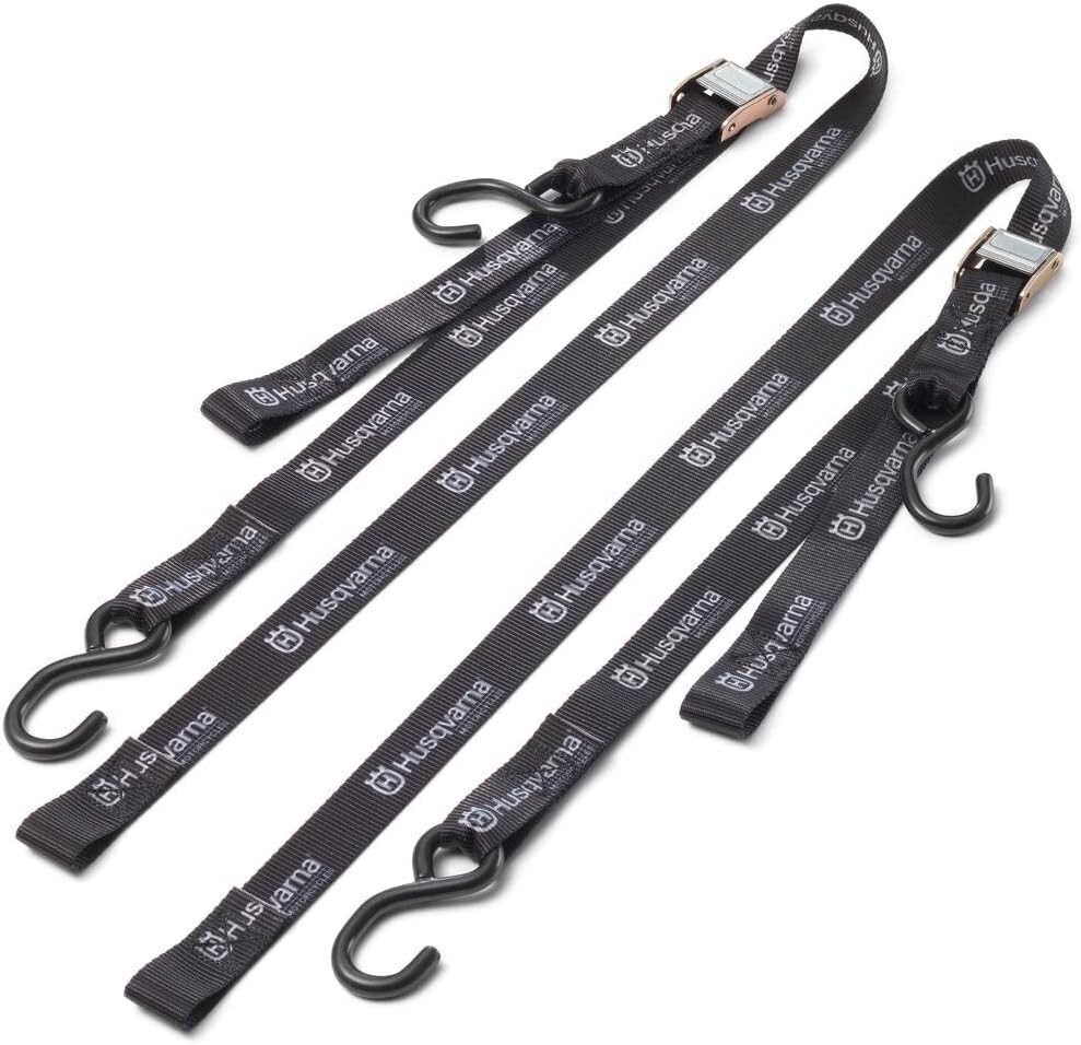 Husqvarna OEM Soft Tiedown Set w/hooks Black NEW 81312950000