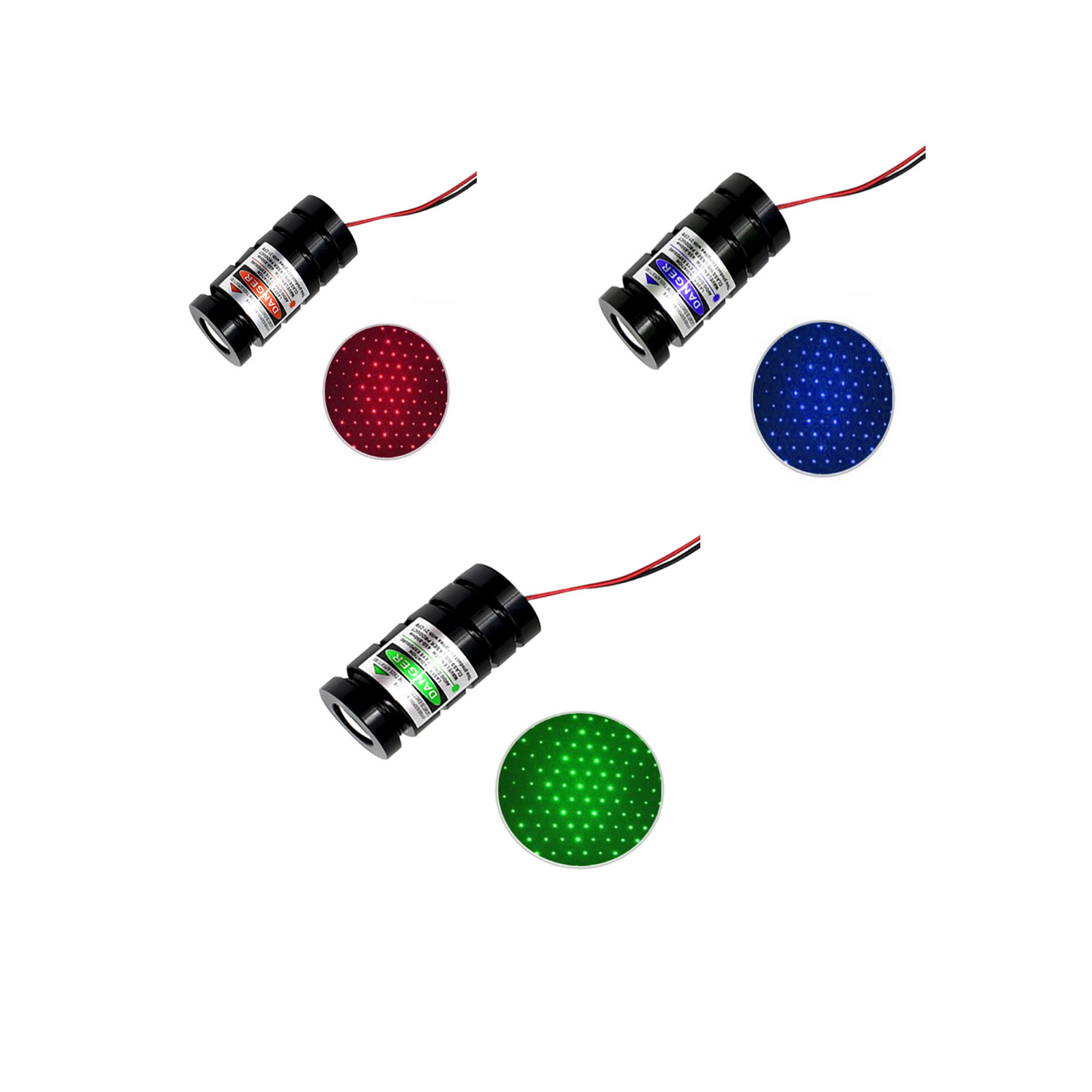 5pcs Full of Stars Green / Red / Blue Fat Beam Laser Module For Bar / KTV Stage