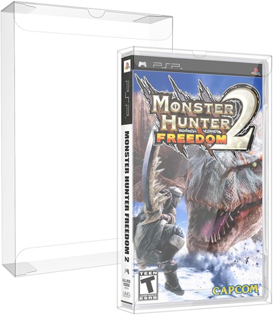 10x SONY PSP GAME CLEAR PROTECTIVE BOX PROTECTOR SLEEVE CASES DISPLAY BOX