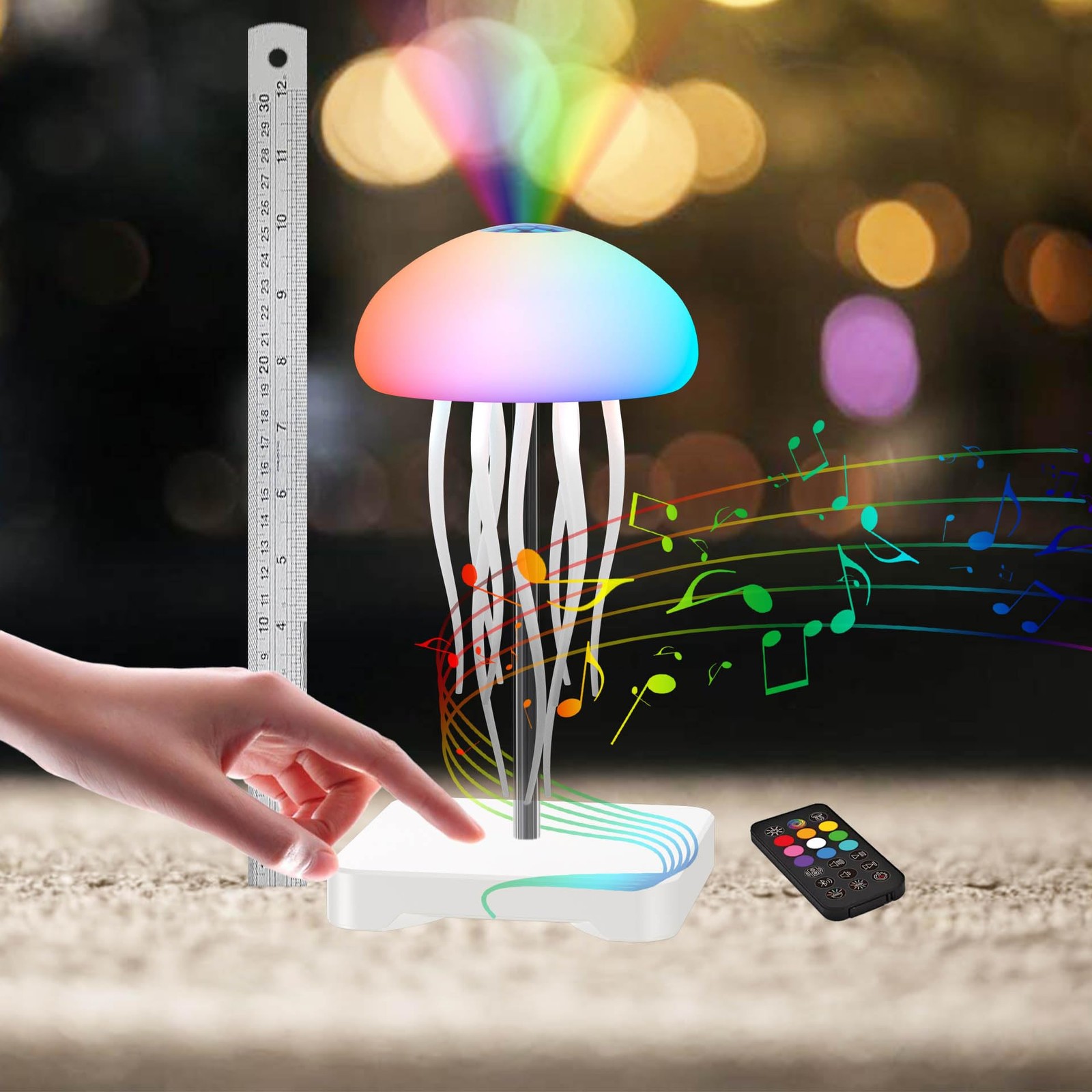 Camdii Jellyfish Lamp Wave Projector White Noise