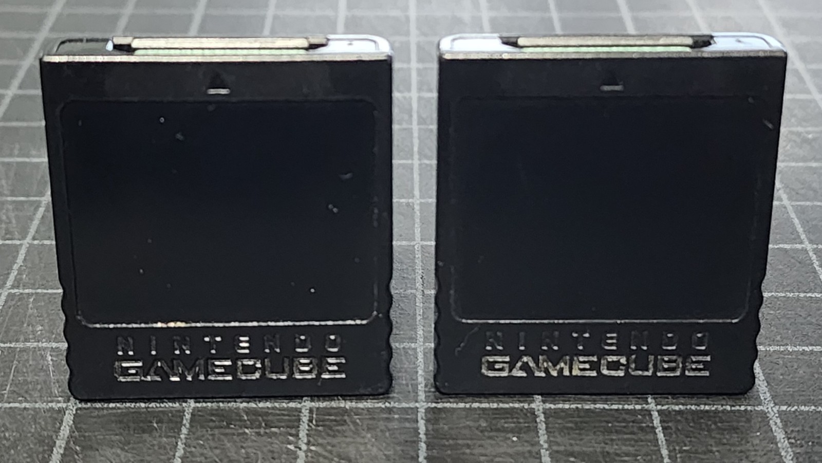 2x Nintendo GameCube Memory Card 251 Block OEM DOL-014 Black Tested Set of 2