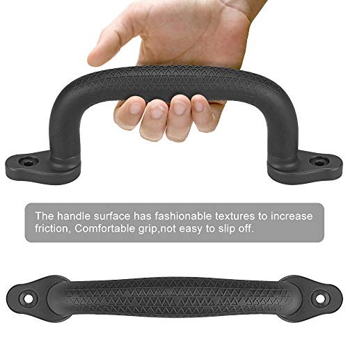 Set of 8 Safety Playground Handles, Swing Set Kids Safety Hand Black-8pcs