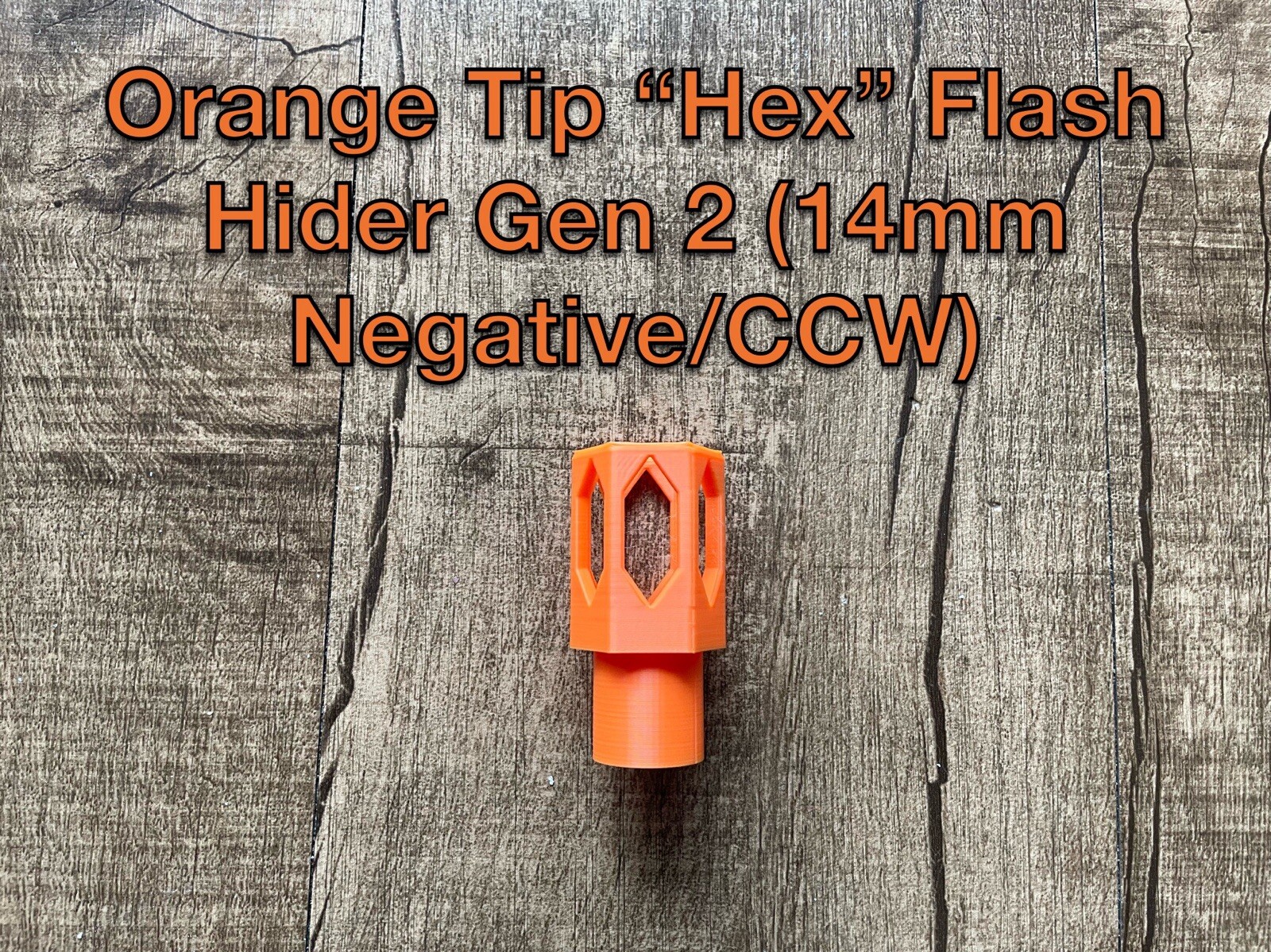 Airsoft "Hex" Orange Tip Gen 2 (14mm Negative/CCW)