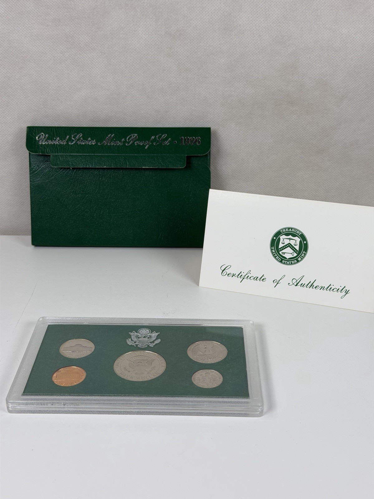 1996 S PROOF Set in Original Box US Mint with COA (5 Coin Set)