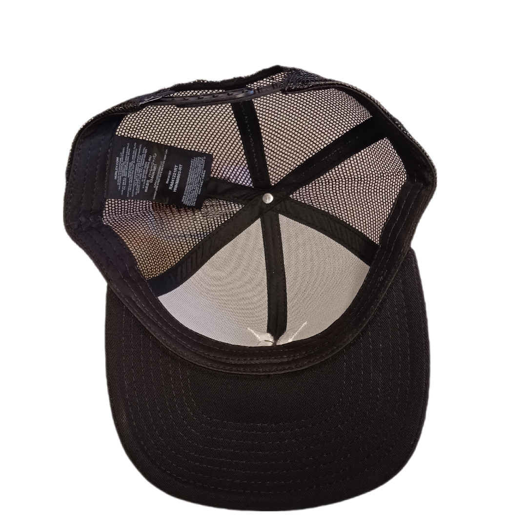 Hurley Mens Hat Cap Black Adjustable Snapback Del Mar Trucker Mesh Breathable