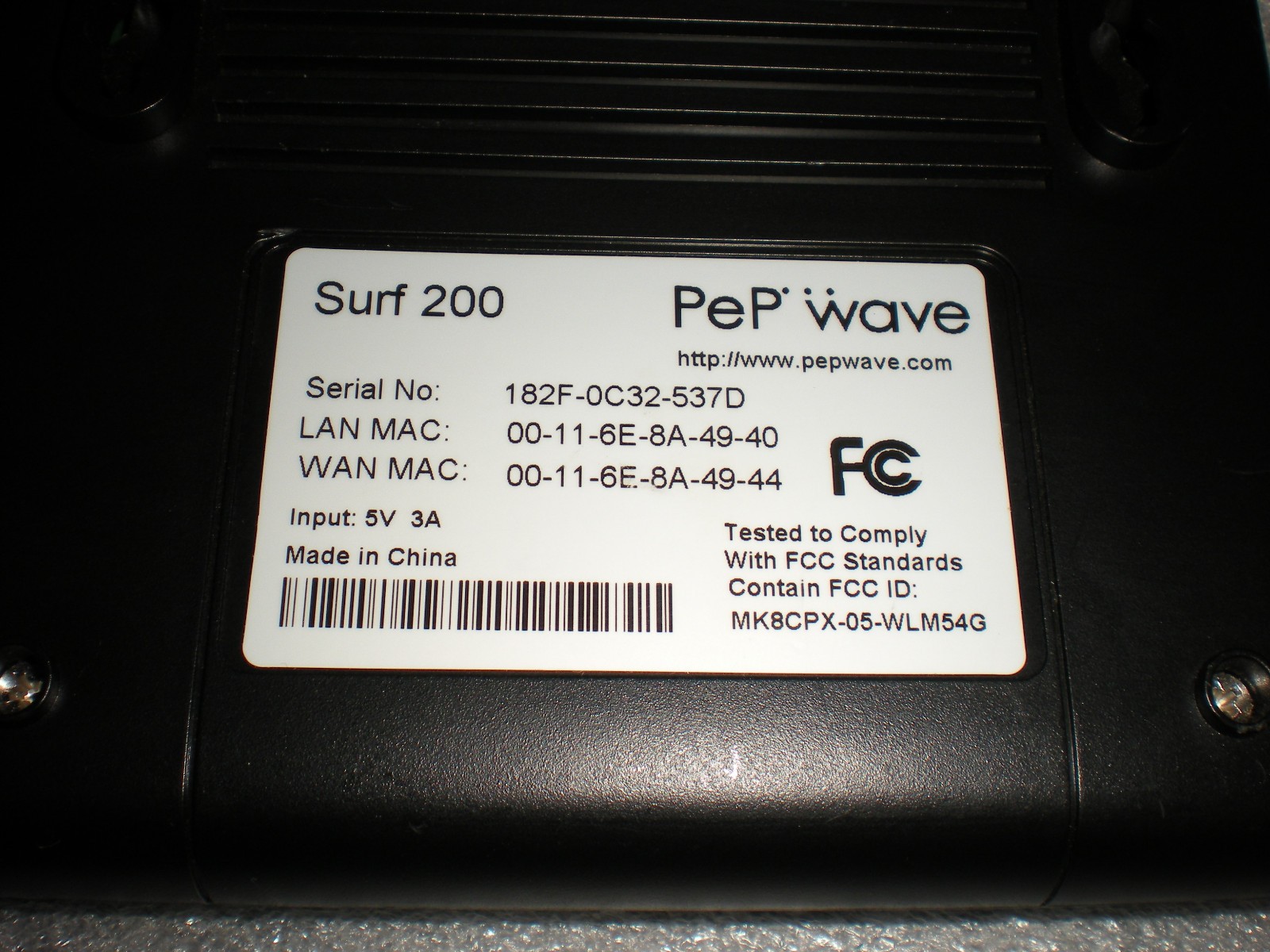 PePWave Surf 200 Wireless Access Point Wi-Fi Modem ONLY NO ADAPTER OR ANTENNA