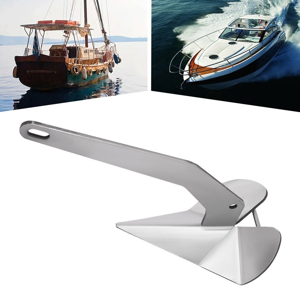 Delta Boat Anchor 22 lb 10 kg 316 Stainless Steel, Fixed Boats from 28-42ft*