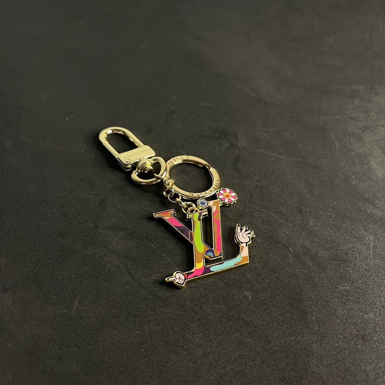 Louis Vuitton Gold LV Key Chain