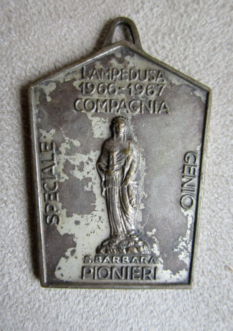 MILITARY MEDAL COMPANY GENIUS PIONEERS SPECIAL LAMPEDUSA 1966-67