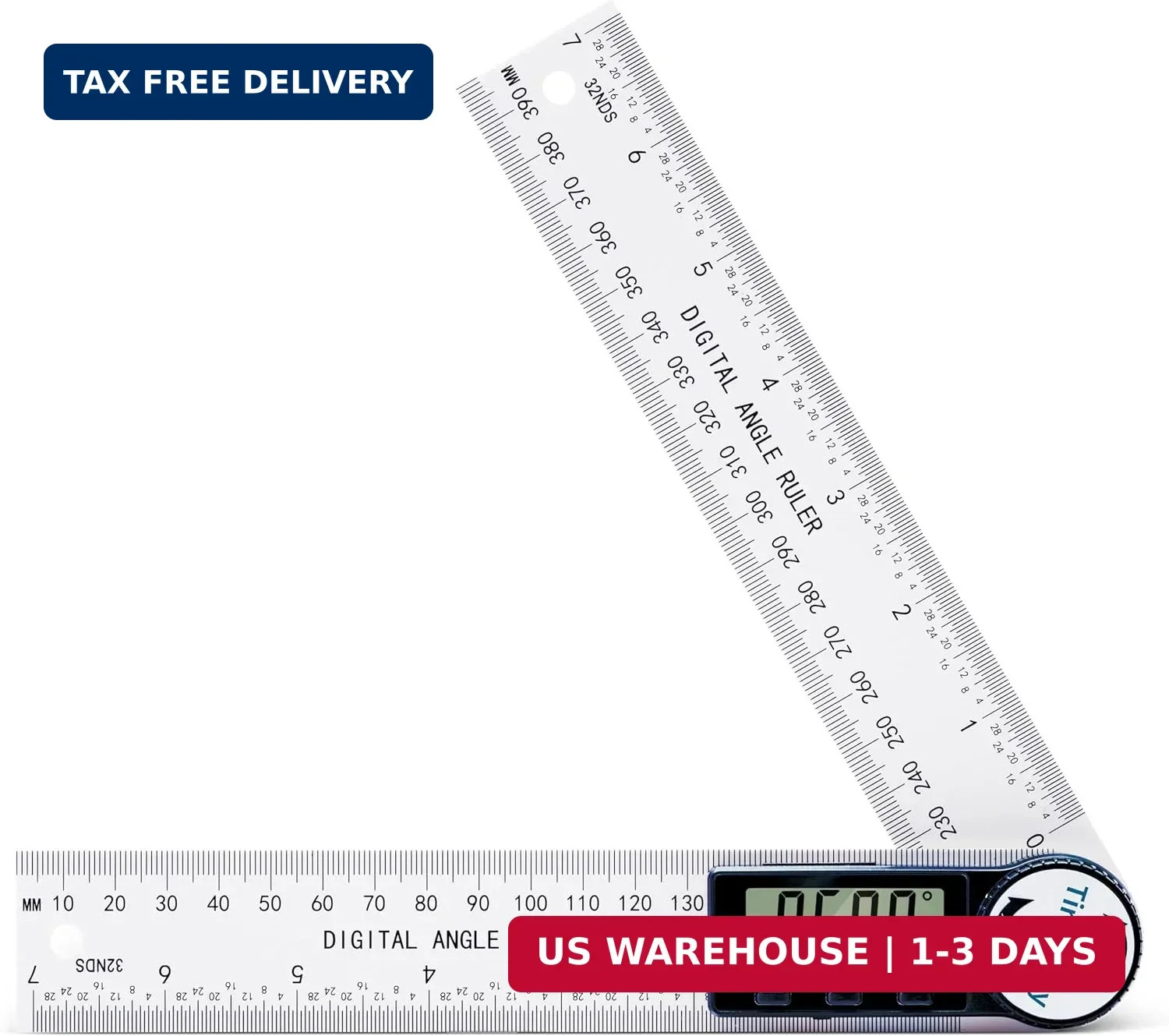 Digital Angle Finder Protractor, 3rd Generation Quick Display Angle Gauge Ruler,