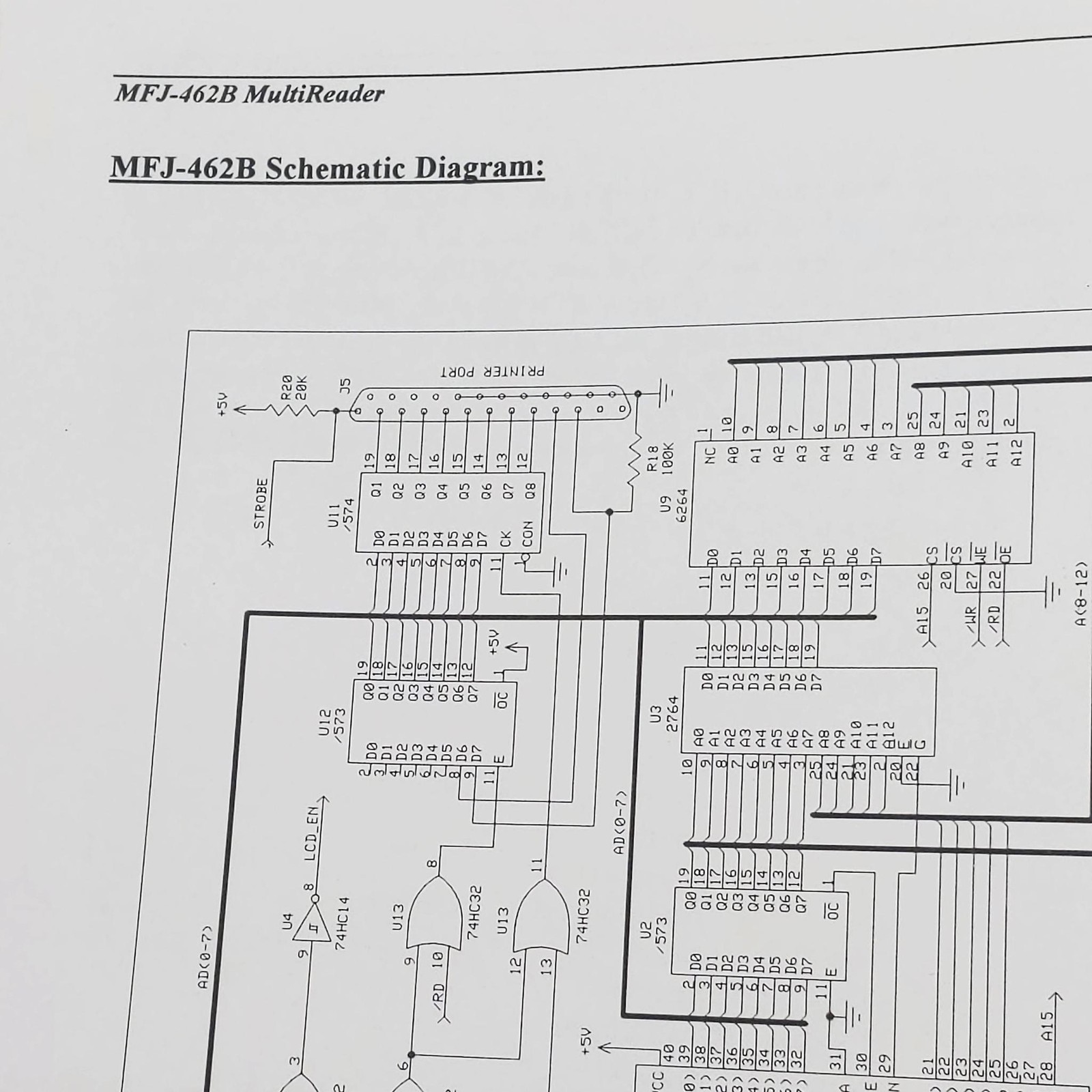 MFJ-462B MultiReader V. 2C Original Manual