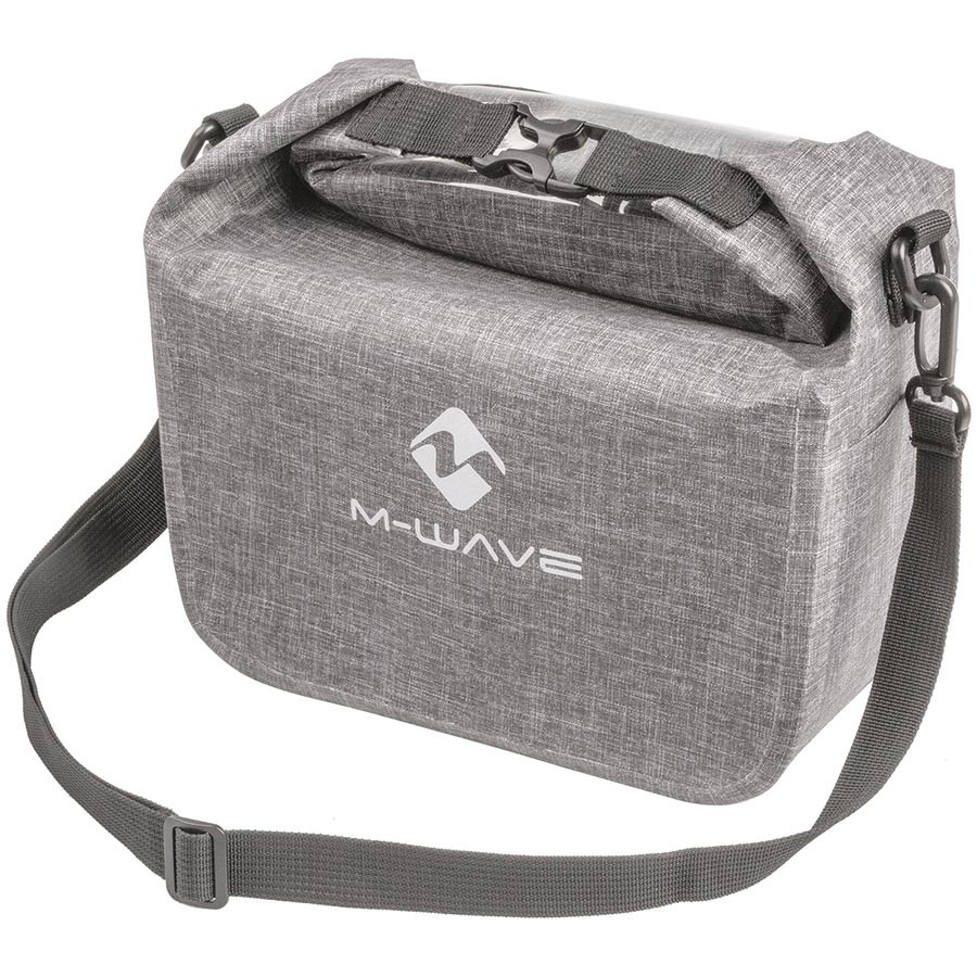 M-Wave Suburban 7L Waterproof Handlebar Bag with Touch Screen Pocket, Durable