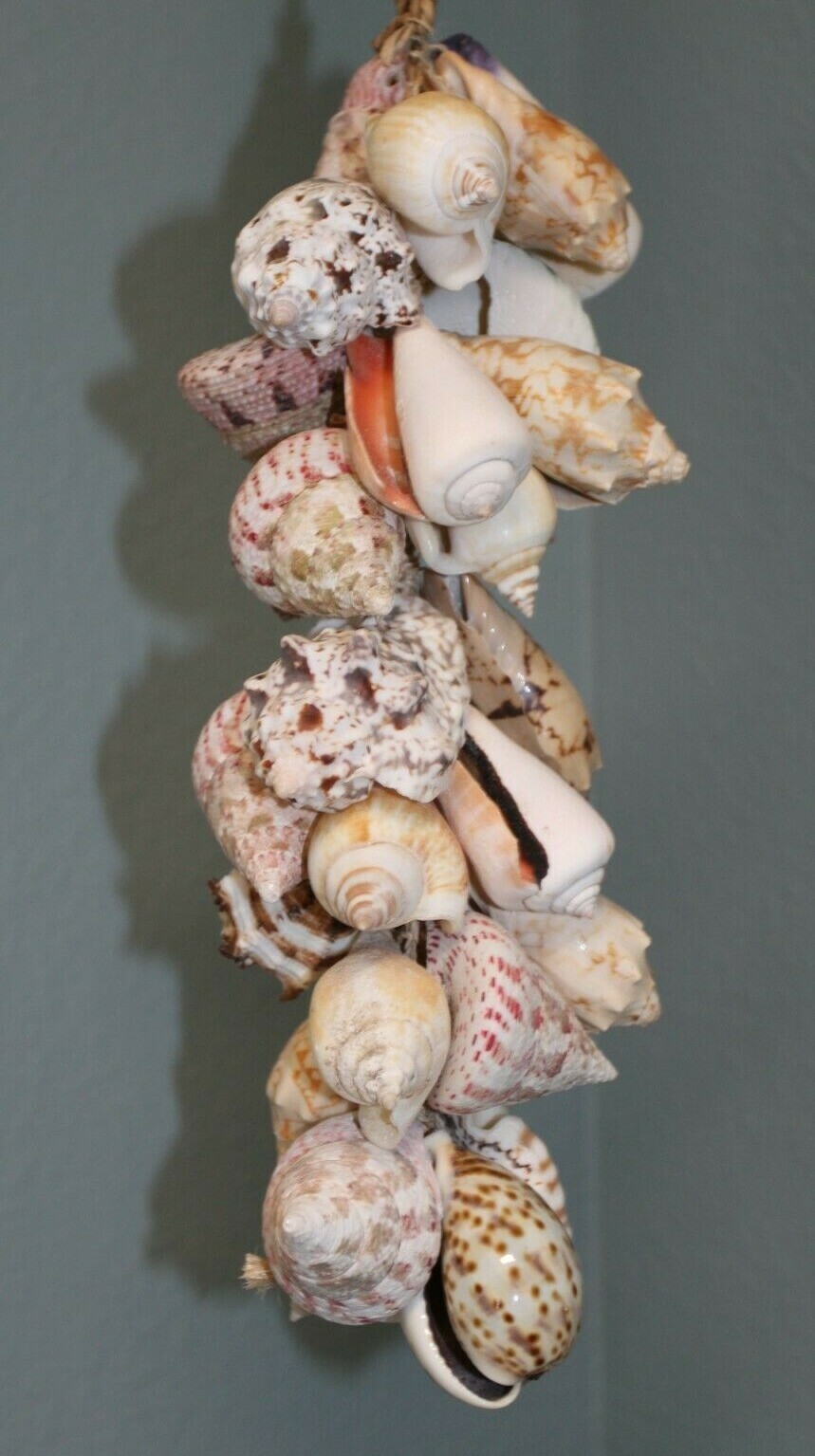 SHELL MOBILE, Beach Home Deck Decor, Hanging Shell Decor, Bath Decor, G-04