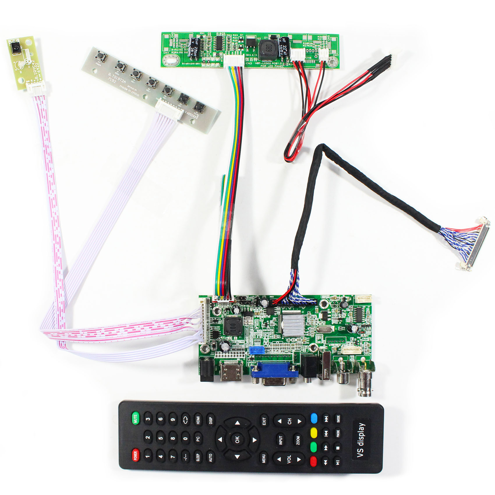 HD VGA AV USB LCD Controller Board For 21.5 in LM215WF3-SLA1  1920x1080 LCD