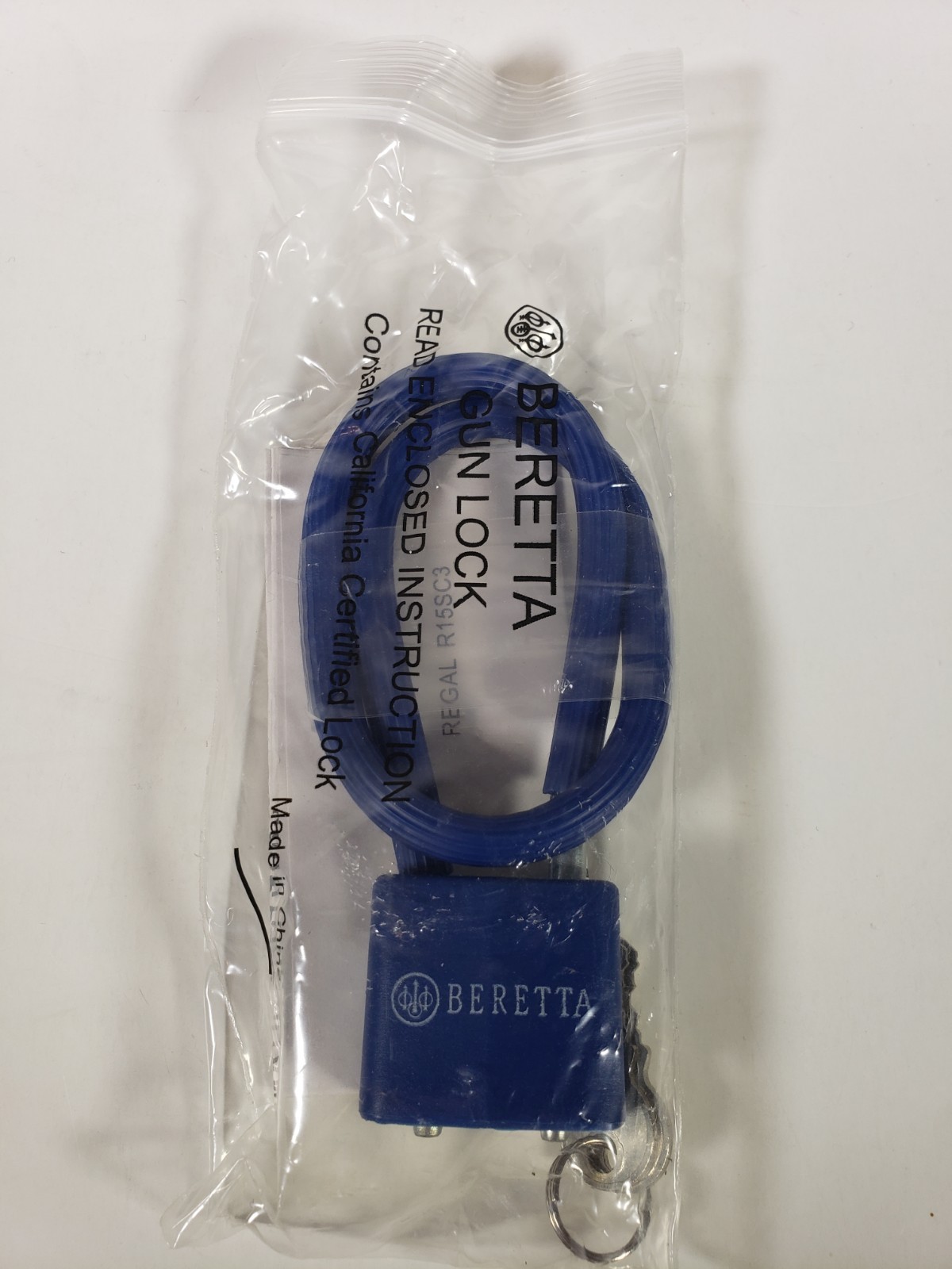 Beretta Gun Lock 2-Key Handgun Rifle Shotgun Cable Lock Regal R15SC3 Brand NEW