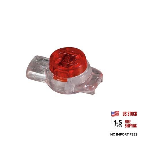 VDV826-605 UR IDC Connectors UR 19-26 AWG IDC 3 Wire Red, 25 Pack