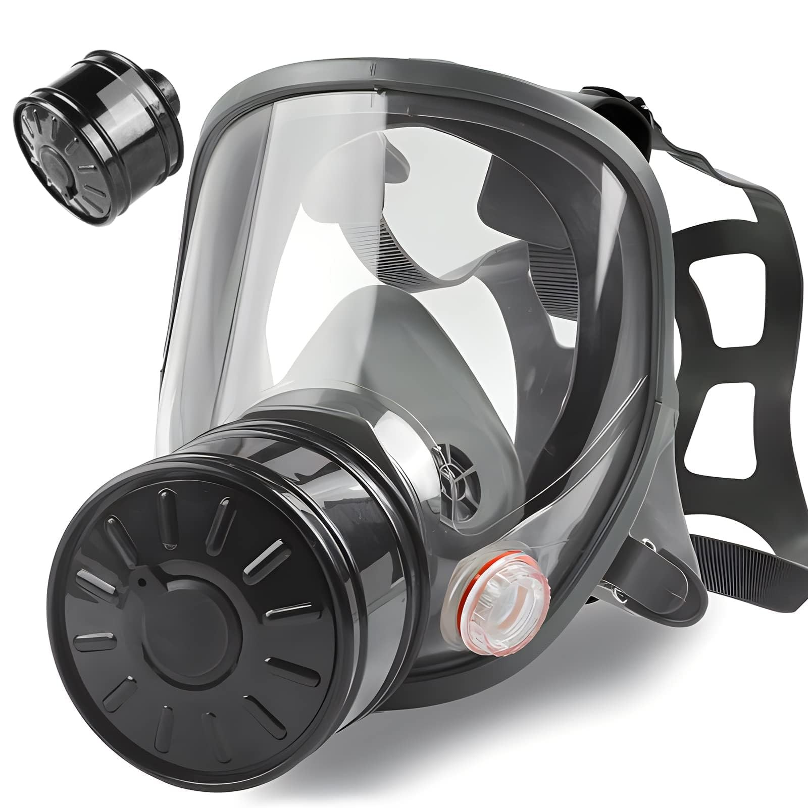 Survival Gas Mask with 40mm Carbon Filter for Chemicals, Dust, Welding, Vapors