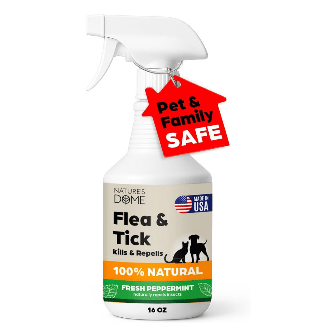 Nature’s Dome Flea & Tick Spray Peppermint – 16 oz