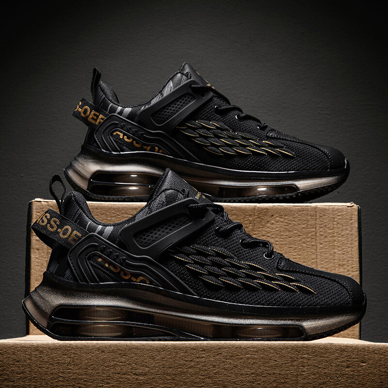 Mens Sneakers Sports Shoes Thick Soled Shock-absorbing Comfortable Running Shoes