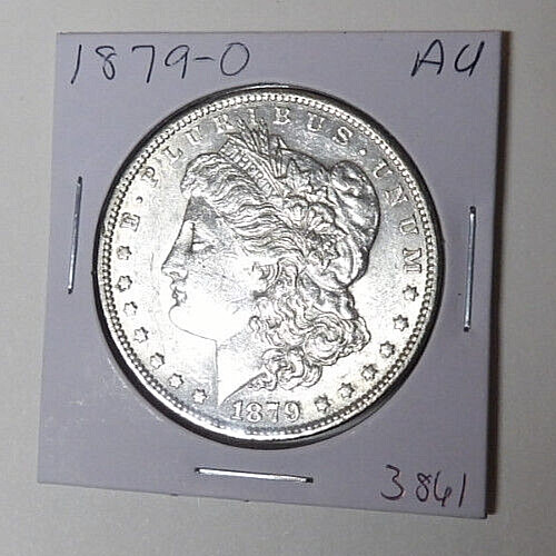 AU 1879-O Morgan Silver Dollar Cleaned About Uncirculated New Orleans (22025)