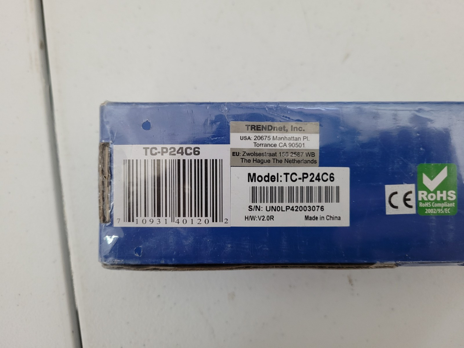 Trendnet Patch Panel TC-P24C6 (CAT 6, 24 Port) New Sealed Box