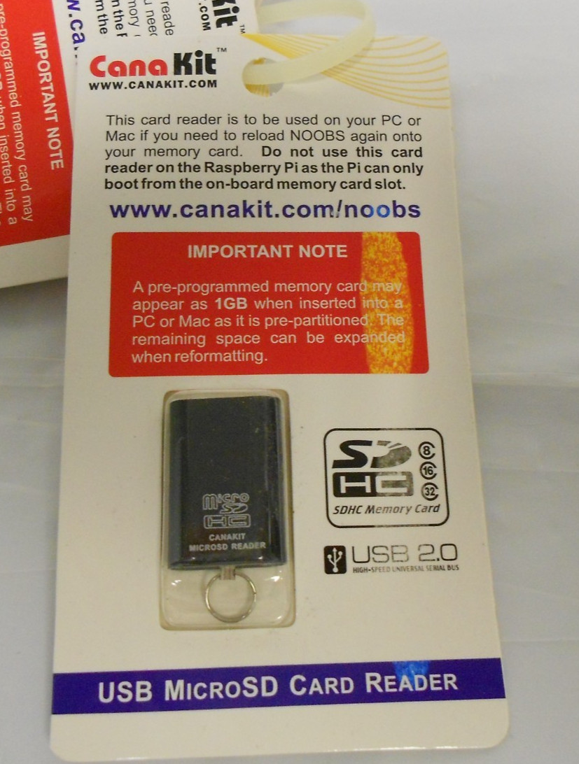 CanaKit Micro SD Card Reader USB NEW Lot of 20