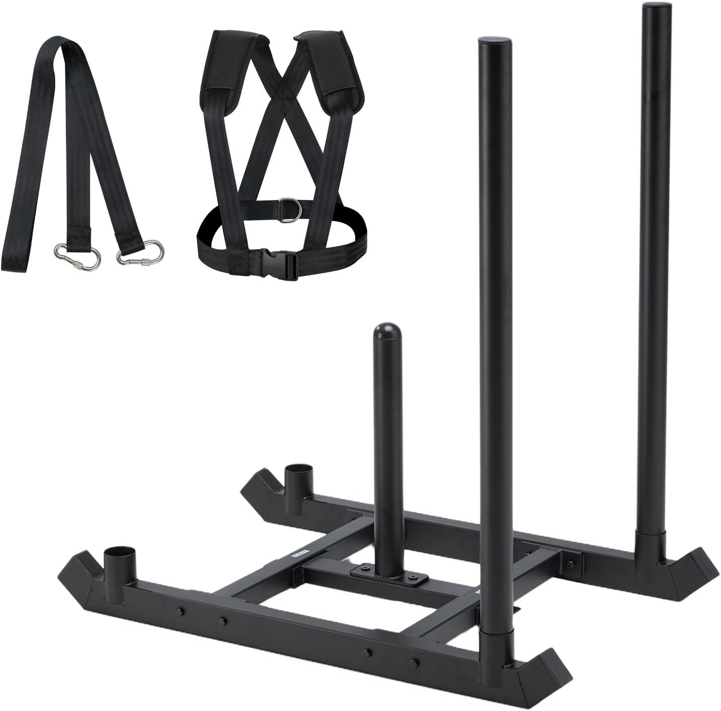TEDEUM Steel Weight Training Pull Sled for Strength and Speed Development