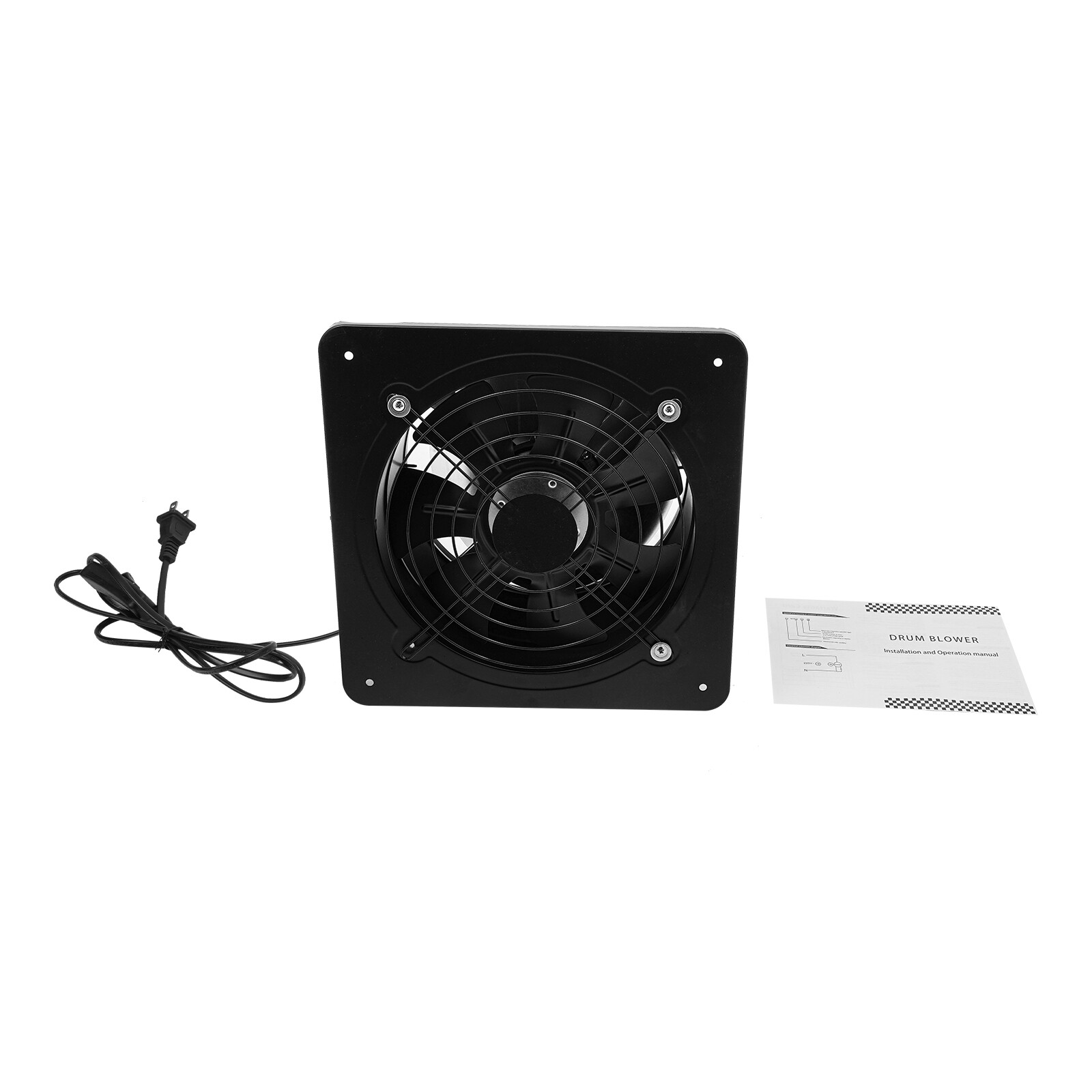 10 Inch Exhaust Fan Wall-mounted Ventilation Fan Exhaust Fan 1260m³/h/741CFM
