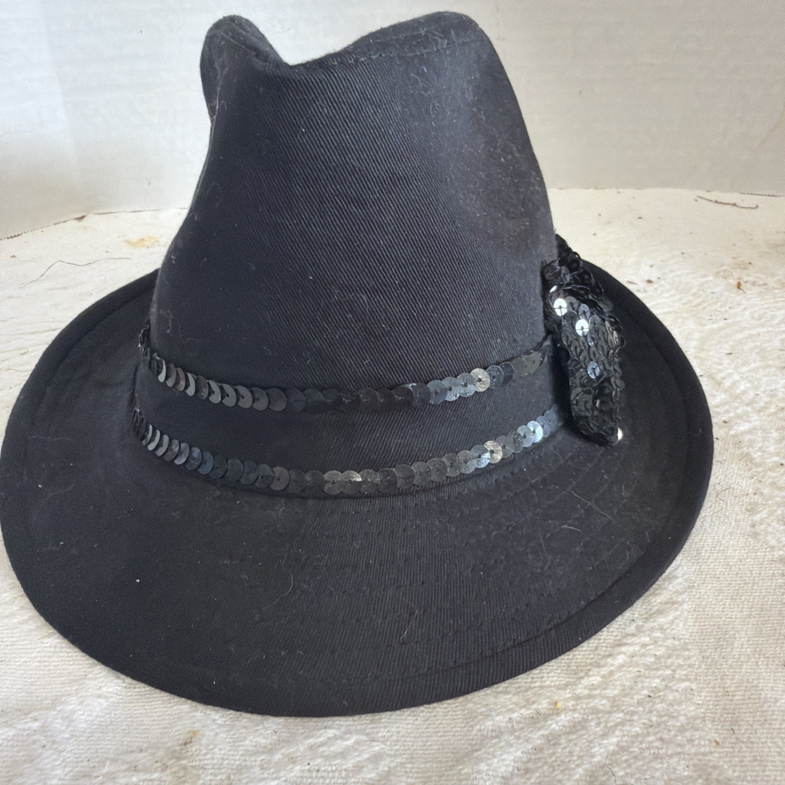 Vtg Justice One Size 100% CottonBlack Hat