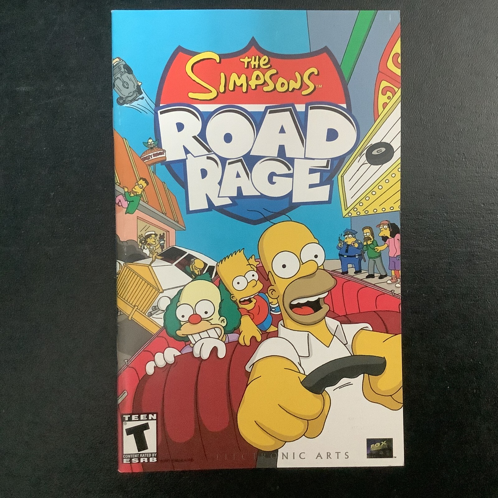 Simpsons Road Rage PS2 PlayStation 2 Instruction Manual Only