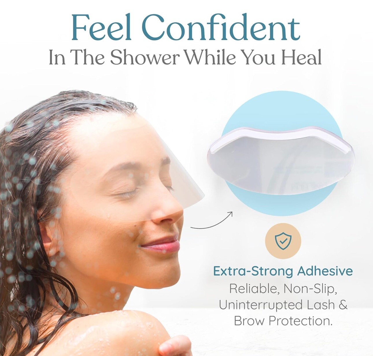 Eyelash Shield Shower Visor For Adults - 200 Eye Shields for After Surgery