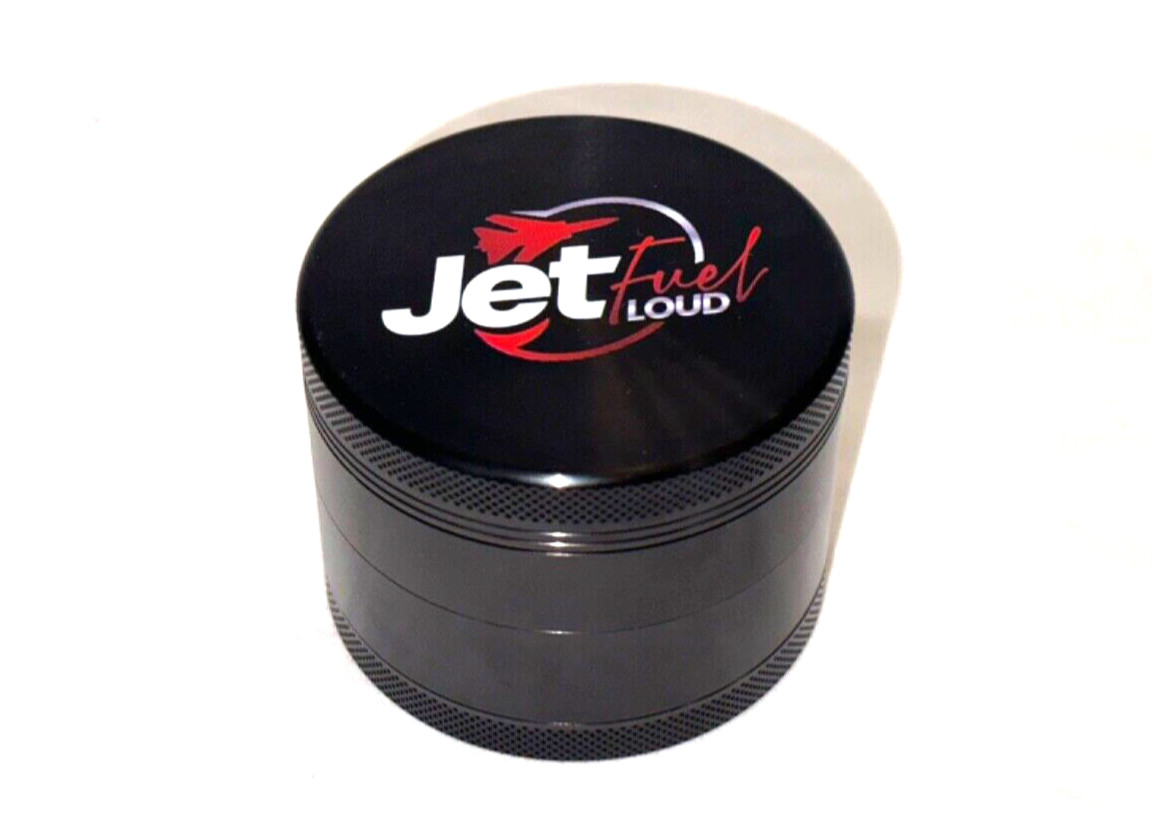 Jet Black 2.5 Inch Premium Herb Spice Tobacco Grinder Chromium Crusher